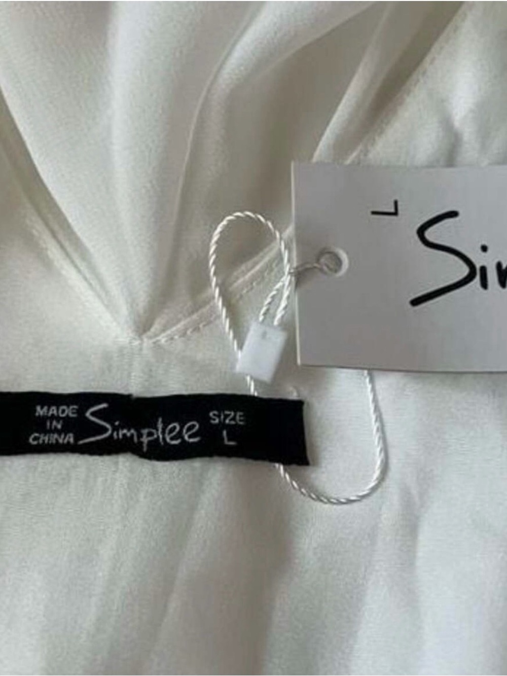 Simplee Apparel White Ruffle Wrap Maxi Dress - Picture 4 of 4